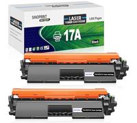 SINOPRINT CF217A 17A Toner compatibile con HP 17A Toner per HP Laserjet Pro MFP M130nw Toner per Laserjet Pro MFP M130fw Toner M102w M102a M130 M130a M130fn (nero, confezione da 2)