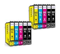 SINOPRINT Confezione da 10 cartucce 502XL compatibili con cartucce Epson 502 XL, per Expression Home XP-5100 XP-5105 XP-5155 XP-5150, Workforce WF-2860 WF-2865 WF-2880 WF-2885 WF-2860DWF WF-2865DWF