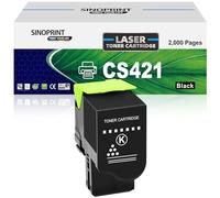 SINOPRINT CS421 - Cartuccia toner 78C10K0, di ricambio, compatibile con stampanti Lexmark CS421 CS521 CX421 CX522 CX622 CX625 CS421dn CS521dn CX421adn CX522ade CX622ade CX625ade (8500 pagine, 1 nero)
