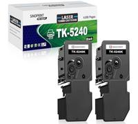 SINOPRINT TK5240 - Toner nero compatibile per Kyocera TK-5240 TK5240 TK5240K per Kyocera ECOSYS M5526cdn M5526cdw P5026cdn P5026cdw M5526 P5026(2 nero)