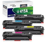 SINOPRINT Toner 415A compatibile con HP 415A 415X per MFP M479fdw Toner Color Laserjet Pro M479dw M479fnw M479fdn M454dw M454dn M479 W2030A W2031A W2032A W2033A (senza chip, 4 -Pack)