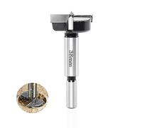 Sinoprotools HW Forstner - Punta per trapano Ø 38 mm, codolo 10 mm, punte Forstner, con codolo rotondo, lunghezza 90 mm, accessori per trapano per legno, plastica