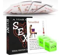 Sinorichh 1 set of accessories+ 2 dice, specially designed for couples' interactive games, offering more than 50 ways to play - a game suitable for beginners
