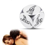 Sinorichh Set di dadi per coppie - Progettato per notti romantiche - Adatto per giochi di ruolo - Dadi da appuntamento in acciaio