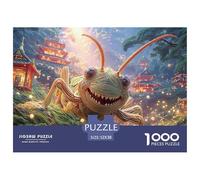 Sinoshow_24085_3d_cartoon_a_happy_cute_grasshopper_with_big_tee_9d6aef29-6730-476a-952a-78ad4091eb14_1 1000 Pezzi Puzzle Difficile, Impegnativo, Quasi Impossibile Puzzle, Juego Familiar Anti-Estrés,
