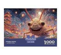 Sinoshow_24085_3d_cartoon_a_happy_cute_grasshopper_with_big_tee_c8955b7d-a5d6-4940-a460-57769ea1cc83_3 1000 Pezzi Puzzle Stimolante Ed Educativo Gioco Del Puzzle, Imágenes Vibra
