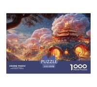 Sinoshow_24085_3d_cartoon_fantasy_hobbit_village_with_pink_and__6d5d9f2f-3817-47da-848b-75e7a9698b96_1 1000 Pezzi Puzzle Stimolante Ed Educativo Puzzle, Imágenes Vibrantes, Rega