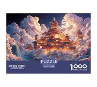 Sinoshow_24085_3d_japanese_cloud_waterfall_temple_on_top_of_blu_9df18c3d-6d4c-4d90-91e8-89c4a88f6422_3 1000 Pezzi Puzzle Stimolante Ed Educativo Puzzle, Imágenes Vibrantes, Un G