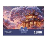 Sinoshow_24085_3d_render_of_a_small_house_covered_in_purple_and_c02f17da-c073-443a-982a-3460be905ee9_2 1000 Pezzi Puzzle Difficile, Impegnativo, Quasi Impossibile Gioco Del Puzzle, Juguetes Educativo