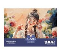 Sinoshow_24085_4-panel_cute_illustration_of_an_asian_girl_with__5f10ca09-8ddd-4aab-9fa6-d1268069ed3f_2 1000 Pezzi Puzzle Difficile, Impegnativo, Quasi Impossibile Gioco Del Puzzle, Juguetes Educativo