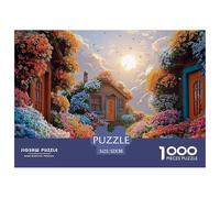 Sinoshow_24085_a_beautiful_cottage_surrounded_by_colorful_flowe_84ec3167-8827-40a7-8353-0a58f54de703_1 1000 Pezzi Puzzle Divertente Ed Emozionante Puzzle, Juego Familiar Anti-Estrés, Regalo Di Natale