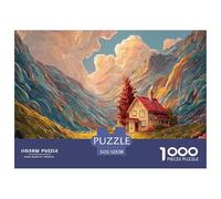Sinoshow_24085_a_beautiful_house_in_the_mountains_with_green_gr_2f179a44-1769-4973-b4eb-be44d2c04bed_4 1000 Pezzi Jigsaw Puzzle Difficile, Impegnativo, Quasi Impossibile Puzzle