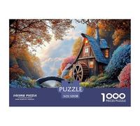 Sinoshow_24085_a_beautiful_water_mill_in_the_forest_surrounded__17eeb41d-f7e9-42d6-8867-6c49ccf16e26_3 1000 Pezzi Puzzle Divertente Ed Emozionante Gioco Del Puzzle, Juego Familiar Anti-Estrés, Regalo