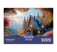 Sinoshow_24085_a_beautiful_water_mill_in_the_forest_surrounded__17eeb41d-f7e9-42d6-8867-6c49ccf16e26_1 1000 Pezzi Puzzle Divertente Ed Emozionante Puzzle, Juego Familiar Anti-Estrés, Un Gioco Che Uni