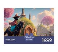 Sinoshow_24085_a_black_cat_dressed_in_red_and_blue_riding_on_th_cf93bb57-e02c-4499-8608-7b3328f8deab_2 1000 Pezzi Puzzle Stimolante Ed Educativo Puzzle, Juego Familiar Anti-Estrés, Regalo Di Natale P