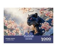 Sinoshow_24085_a_black_leopard_with_pink_eyes_sits_in_the_snow__5ccda508-bd46-4c0a-95a4-c7ea2b8eff5b_3 1000 Pezzi Puzzle Difficile, Impegnativo, Quasi Impossibile Gioco Del Puzzle, Juego Familiar Ant