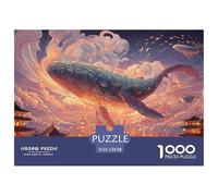 Sinoshow_24085_a_blue_whale_floating_over_the_city_with_other_w_37fa08b1-9732-4dff-bd19-0909f95e0f9e_3 1000 Pezzi Puzzle Difficile, Impegnativo, Quasi Impossibile Puzzle, Juego Familiar Anti-Estrés,