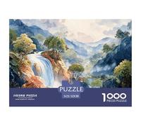 Sinoshow_24085_a_breathtaking_waterfall_cascades_down_the_rocky_d45e332d-96b0-4efb-845f-befda2055779_2 1000 Pezzi Puzzle Stimolante Ed Educativo Gioco Del Puzzle, Imágenes Vibra