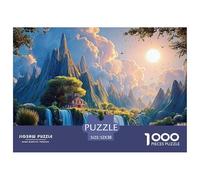 Sinoshow_24085_a_breathtaking_waterfall_cascades_down_the_rugge_19ef0cd4-27f8-46ae-a554-b40255118a95_4 1000 Pezzi Jigsaw Puzzle Difficile, Impegnativo, Quasi Impossibile Puzzle, Juego Familiar Anti-E