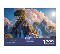 Sinoshow_24085_a_breathtaking_waterfall_cascades_down_the_rugge_6c37c7ba-f8e9-44a1-8c5c-141e21cf6a77_1 1000 Pezzi Jigsaw Puzzle Difficile, Impegnativo, Quasi Impossibile Puzzle
