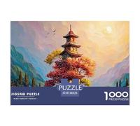 Sinoshow_24085_a_cartoon_tower_in_a_chinese_style_located_on_an_14f3d5ba-2855-4d3d-a3f2-4ffadd223a8c_3 1000 Pezzi Puzzle Divertente Ed Emozionante Gioco Del Puzzle, Juego Familiar Anti-Estrés, Un Gio