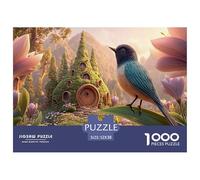 Sinoshow_24085_a_colorful_bird_perched_on_the_edge_of_an_oversi_58df44a7-7ba5-44f8-be39-73e3259fdc81_2 1000 Pezzi Puzzle Stimolante Ed Educativo Puzzle, Juego Familiar Anti-Estrés, Un Gioco Che Unisc
