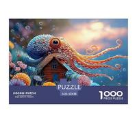 Sinoshow_24085_a_colorful_cute_octopus_in_the_ocean_surrounded__9a33833f-7a17-4679-9ae3-76fd041fc4dc_2 1000 Pezzi Puzzle Divertente Ed Emozionante Puzzle, Juguetes Educativos Únicos Y Estimulantes, R