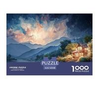 Sinoshow_24085_a_cozy_cabin_nestled_in_the_mountains_a_serene_l_448112f8-17fe-4b83-a769-2ea63517cfcf_1 1000 Pezzi Puzzle Stimolante Ed Educativo Puzzle, Imágenes Vibrantes, Un G