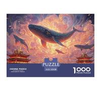 Sinoshow_24085_a_cute_blue_whale_flies_over_the_city_with_sever_9a8ba13e-4c72-4ad1-a291-c94ba3fd487f_1 1000 Pezzi Puzzle Stimolante Ed Educativo Puzzle, Juego Familiar Anti-Estrés, Un Gioco Che Unisc