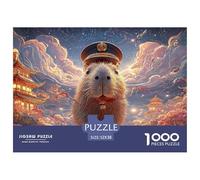 Sinoshow_24085_a_cute_capybara_with_big_eyes_wearing_an_asian-s_9aa11d9d-d741-4939-a853-dabf2cffbe7d_1 1000 Pezzi Puzzle Stimolante Ed Educativo Gioco Del Puzzle, Imágenes Vibra
