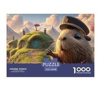 Sinoshow_24085_a_cute_capybara_with_fluffy_fur_wearing_an_asian_77f9d339-5761-4a43-9bcc-bd5a488dda41_2 1000 Pezzi Puzzle Difficile, Impegnativo, Quasi Impossibile Gioco Del Puzzle, Juguetes Educativo