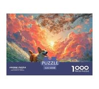 Sinoshow_24085_a_cute_corgi_is_surfing_on_the_waves_with_clouds_98e091dc-c32d-421e-b56a-f03f1d190cd7_4 1000 Pezzi Puzzle Stimolante Ed Educativo Gioco Del Puzzle, Juguetes Educativos Únicos Y Estimul