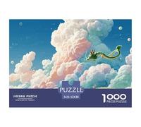 Sinoshow_24085_a_cute_dragon_flying_in_the_sky_surrounded_by_co_81098006-e43d-4654-8c09-daef8d4d7b72_4 1000 Pezzi Puzzle Stimolante Ed Educativo Puzzle, Imágenes Vibrantes, Un G