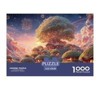 Sinoshow_24085_a_cute_fantasy_world_with_hobbit-like_huts_a_lar_cc04eec0-a4ea-41c1-b885-8117ca49021d_1 1000 Pezzi Puzzle Stimolante Ed Educativo Puzzle, Juego Familiar Anti-Estrés, Un Gioco Che Unisc