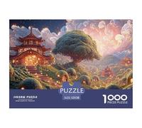 Sinoshow_24085_a_cute_fantasy_world_with_hobbit-like_huts_a_lar_cc04eec0-a4ea-41c1-b885-8117ca49021d_3 1000 Pezzi Puzzle Difficile, Impegnativo, Quasi Impossibile Gioco Del Puzzle, Juego Familiar Ant