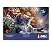 Sinoshow_24085_a_cute_grey_and_white_cat_is_chasing_after_an_ic_e711b125-1f6a-4e1d-b5e7-fbecee974745_4 (1) 1000 Pezzi Puzzle Stimolante Ed Educativo Puzzle, Imágenes Vibrantes,