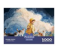 Sinoshow_24085_a_cute_little_girl_wearing_yellow_raincoat_and_b_8ddad7b2-8470-455f-adf9-7a600ace0bbb_2 1000 Pezzi Puzzle Stimolante Ed Educativo Puzzle, Juego Familiar Anti-Estrés, Un Gioco Che Unisc