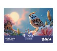 Sinoshow_24085_a_cute_little_lark_sparrow_bird_perched_on_the_e_8df85edf-e67f-4f6d-9305-131b3bf7de98_3 1000 Pezzi Puzzle Divertente Ed Emozionante Puzzle, Imágenes Vibrantes, Re