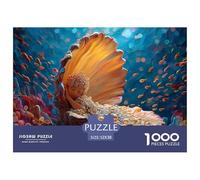 Sinoshow_24085_a_cute_little_mermaid_sleeping_in_an_open_shell__3dffb37a-dab2-4ed9-a09a-972fc1a5b444_1 1000 Pezzi Puzzle Divertente Ed Emozionante Puzzle, Juego Familiar Anti-Estrés, Un Gioco Che Uni