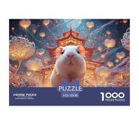 Sinoshow_24085_a_cute_little_white_guinea_pig_with_big_eyes_sur_5ef67e1a-4e80-4084-9e54-6fa89bfa826f_2 1000 Pezzi Puzzle Difficile, Impegnativo, Quasi Impossibile Puzzle, Juguetes Educativos Únicos Y