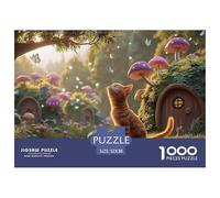 Sinoshow_24085_a_cute_orange_cat_is_playing_in_the_magical_fore_0d69612a-cc1e-44e8-a57d-6556151f8a02_4 1000 Pezzi Puzzle Stimolante Ed Educativo Puzzle, Juego Familiar Anti-Estrés, Regalo Di Natale P