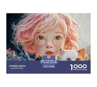 Sinoshow_24085_a_cute_pink-haired_little_girl_with_big_eyes_and_ace21f9f-12e8-46f1-b8c7-eafce7b2c8c9_3 1000 Pezzi Puzzle Difficile, Impegnativo, Quasi Impossibile Puzzle, Juguetes Educativos Únicos Y