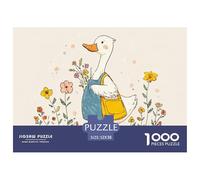 Sinoshow_24085_a_cute_white_duck_wearing_an_apron_stands_on_the_33df66bf-33e8-4220-aade-6ef22759f6f8_1 1000 Pezzi Puzzle Stimolante Ed Educativo Gioco Del Puzzle, Juego Familiar Anti-Estrés, Regalo D