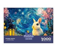 Sinoshow_24085_a_cute_white_rabbit_with_large_eyes_sitting_next_70ed922a-9c96-44f2-9305-8ff60a8d3b5a_3 1000 Pezzi Puzzle Difficile, Impegnativo, Quasi Impossibile Gioco Del Puzzle