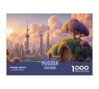 Sinoshow_24085_a_digital_art_piece_featuring_the_garnet_sun_set_2fc3775a-f9f3-4a1e-b367-986ef65b6d7e_2 1000 Pezzi Puzzle Stimolante Ed Educativo Gioco Del Puzzle, Imágenes Vibra