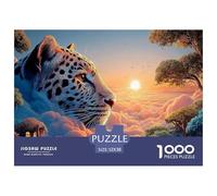 Sinoshow_24085_a_double_exposure_depicting_a_jaguars_head_overl_de28af34-598b-4841-8251-d7d81ac6b2d2_1 1000 Pezzi Jigsaw Puzzle Difficile, Impegnativo, Quasi Impossibile Puzzle, Juego Familiar Anti-E
