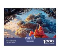 Sinoshow_24085_a_fantasy_forest_with_red_mushroom_houses_hyper-_3910c262-e5f9-46b0-ba47-bf55196a6c18_3 1000 Pezzi Puzzle Divertente Ed Emozionante Puzzle, Juego Familiar Anti-Estrés, Un Gioco Che Uni
