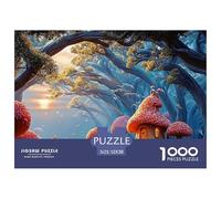 Sinoshow_24085_a_fantasy_forest_with_red_mushroom_houses_hyper-_3910c262-e5f9-46b0-ba47-bf55196a6c18_2 1000 Pezzi Jigsaw Puzzle Stimolante Ed Educativo Gioco Del Puzzle, Juguetes Educativos Únicos Y
