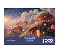 Sinoshow_24085_a_fantasy_world_with_cute_hobbit-like_houses_in__de0015f0-4bcc-45e1-9970-c44647b97cf3_2 1000 Pezzi Puzzle Stimolante Ed Educativo Puzzle, Imágenes Vibrantes, Un G