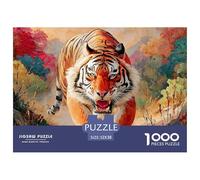Sinoshow_24085_a_fierce_tiger_running_forward_with_its_mouth_op_a618724b-9491-4901-8ff4-7e2caa982f62_2 1000 Pezzi Puzzle Divertente Ed Emozionante Puzzle, Juego Familiar Anti-Estrés, Un Gioco Che Uni